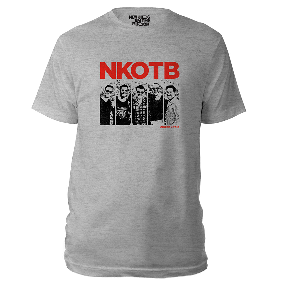 NKOTB Cruise X grayscale photo tee-New Kids on the Block