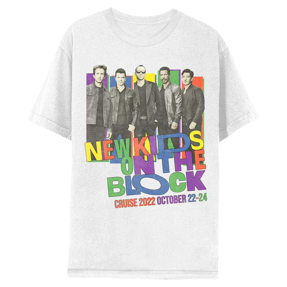 New Kids On The Block NKOTB Cruise 2022 White Tee – New Kids on