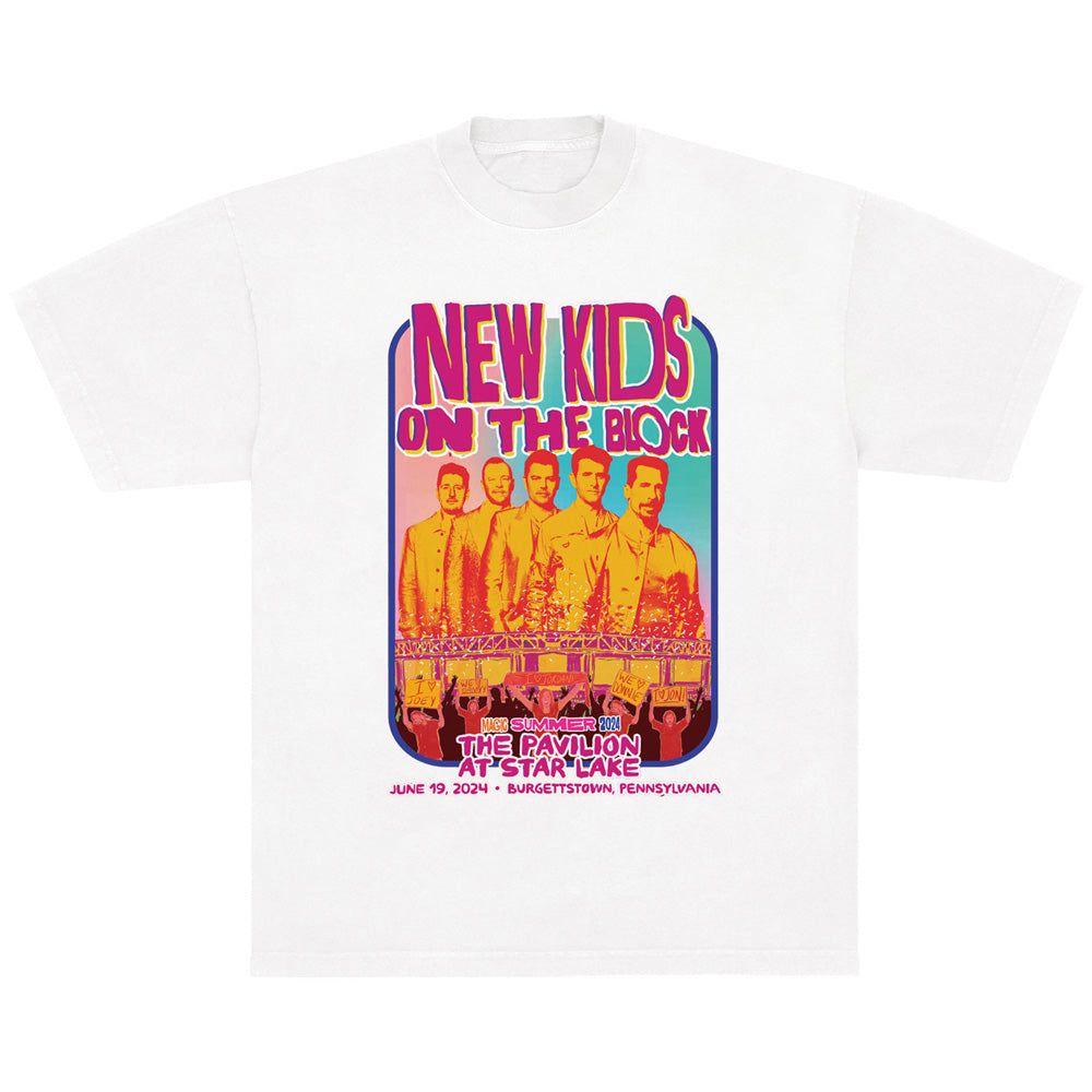 New Kids On The Block Burgettstown Event Tee New Kids on the Block