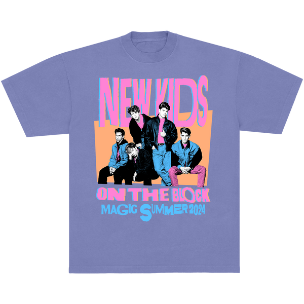 K*n様 gakkin KID PHOTO TEE 2024 SS Ver サイ New Kids On The Block - NKOTB Magic Summer 2024 Violet Tee – New