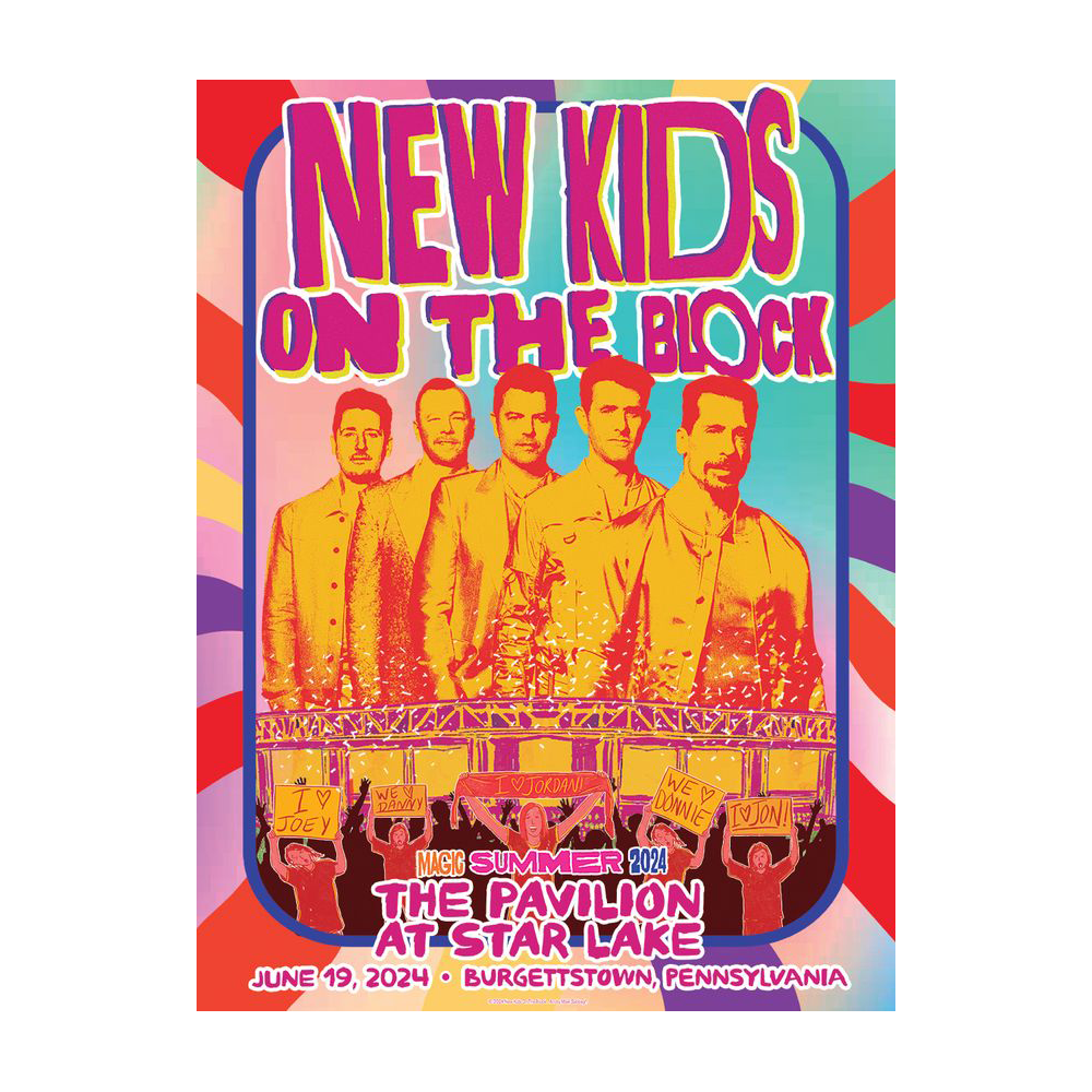 New Kids On The Block Burgettstown Event Poster New Kids on the Block