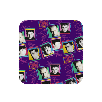 #BHBC NKOTB Vintage Photo Collage Purple Coaster-New Kids on the Block